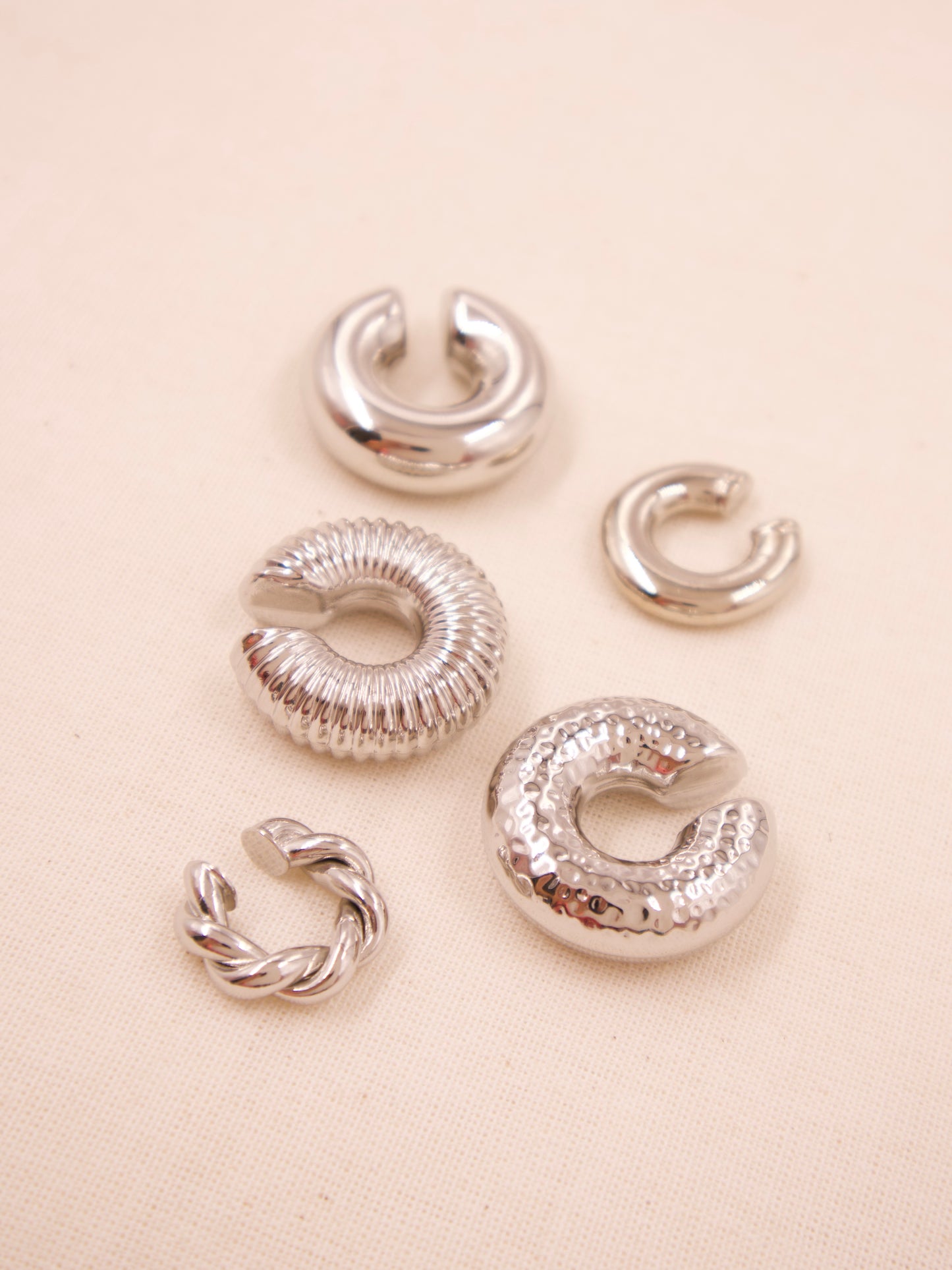 Earcuf silver Twist