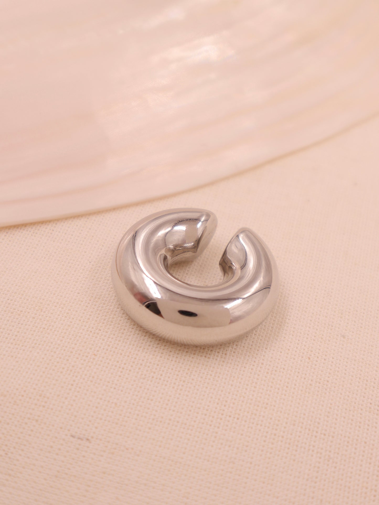 Earcuf silver chunky