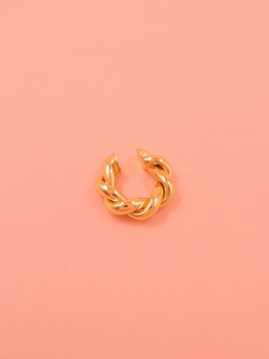 Earcuff gold twist