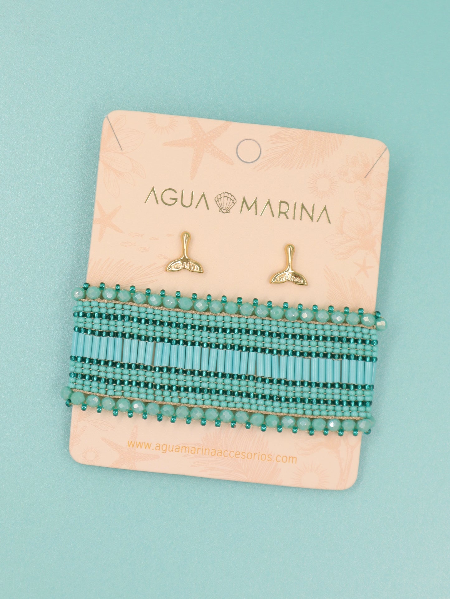 Pulsera Brisa Azul + Aretes