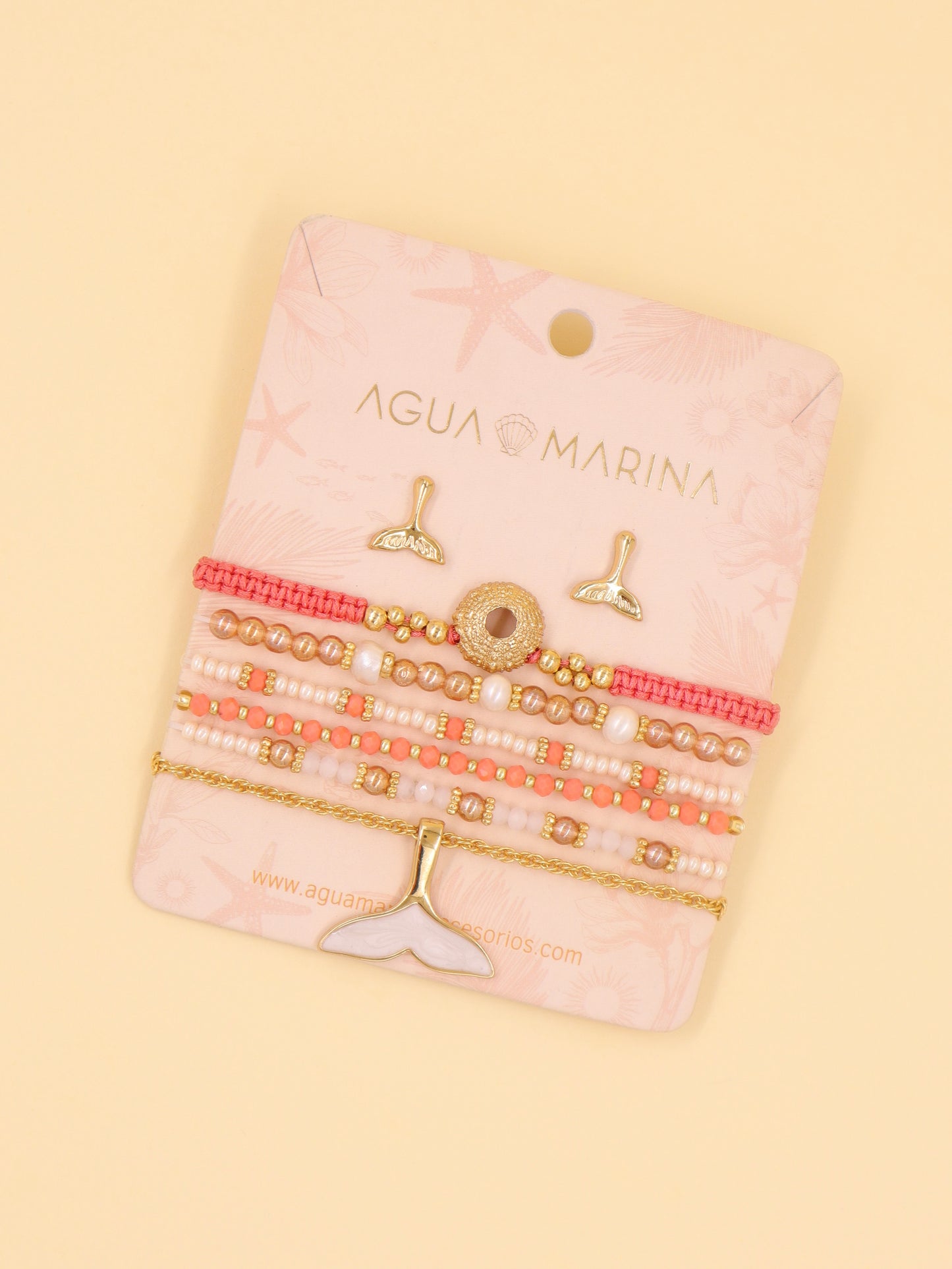 Pulsera Nautilus + Aretes