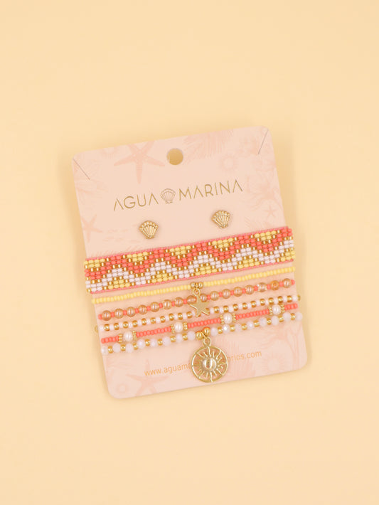 Pulsera Arena + Aretes