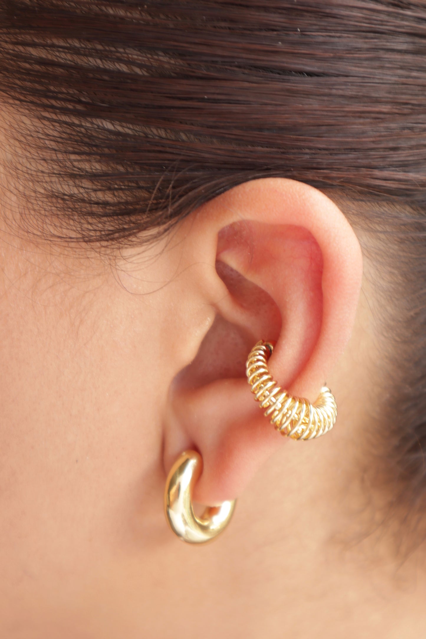 Earcuf gold espiral