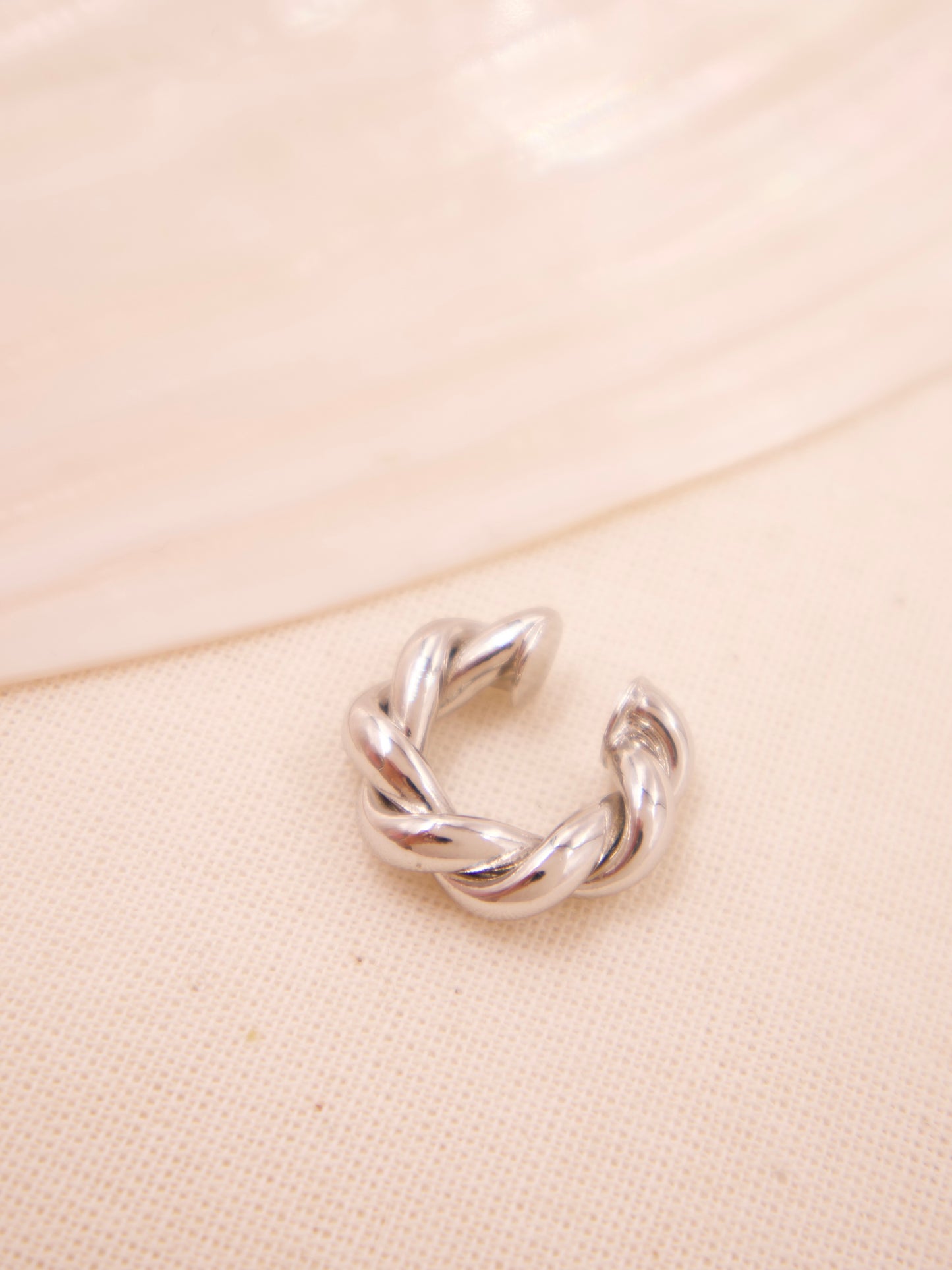 Earcuf silver Twist