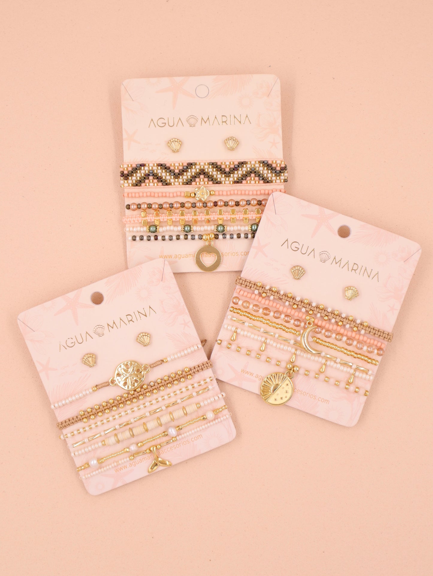 Pulsera DollarSand + Aretes