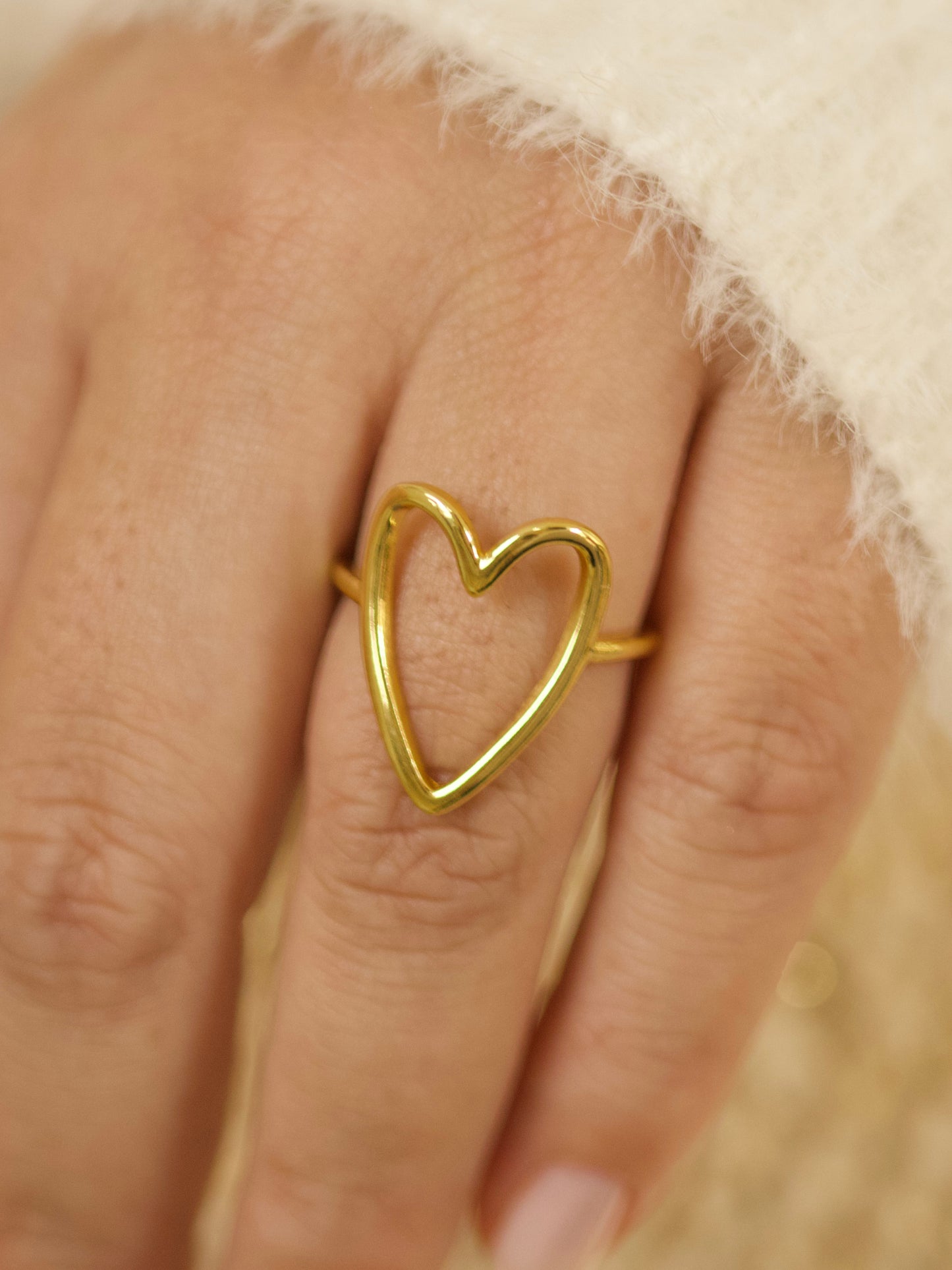 Anillo Corazón Esqueleto